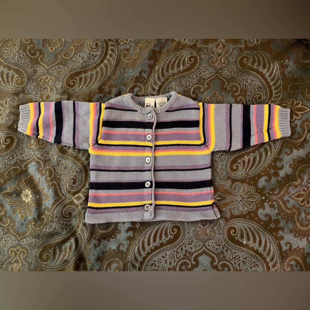 Baby UR it Striped Cardigan NWOT 3-6 Months